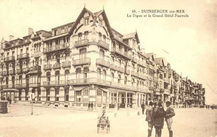 Duinbergen sur-Mer, La digue et le Grand Hôtel Pauwels