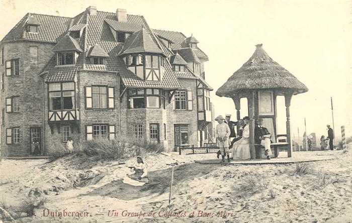 Duinbergen, Un Groupe de Cottages et Banc Abri