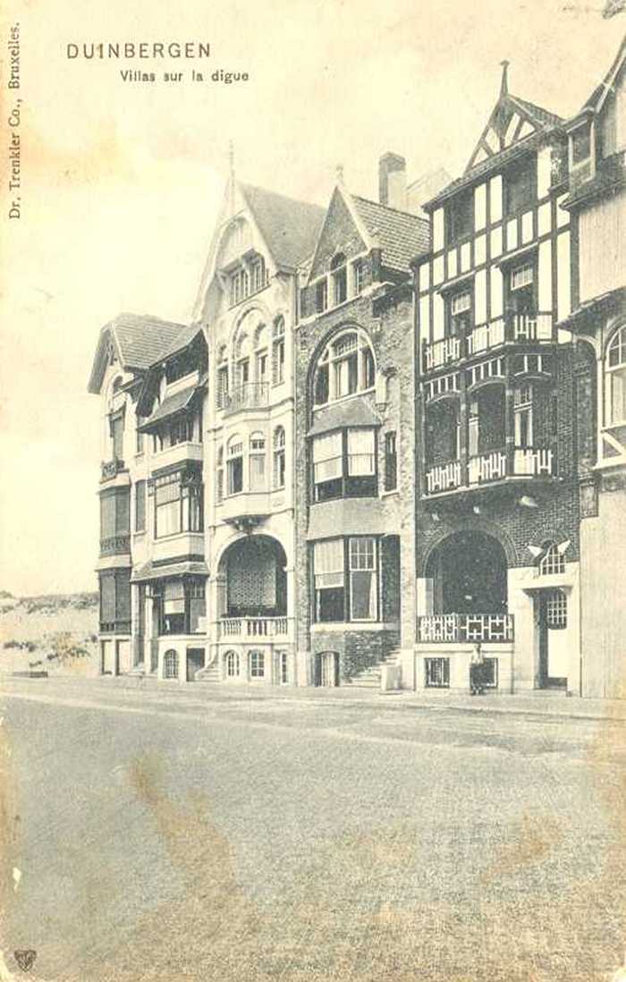 Duinbergen, Villas sur la digue