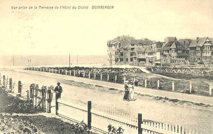 Duinbergen, Vue Prise de la Terrasse de l'Hôtel du Chalet
