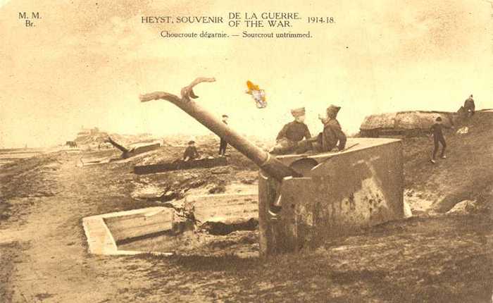 Heyst - souvenir de la guerre 1914-18 - Choucroute dégarnie - AVMPKHE01019 Heyst - souvenir de la guerre 1914-18 - Choucroute dégarnie