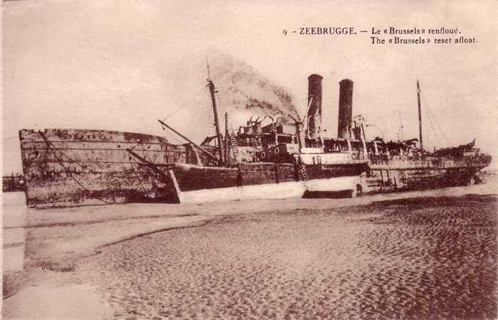 Zeebrugge - Le 'Brussels' renfloué