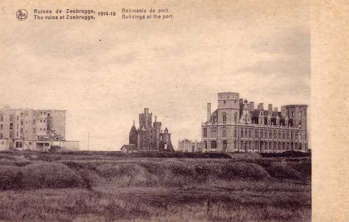 Ruines de Zeebrugge 1914-18 - Bâtiments du port