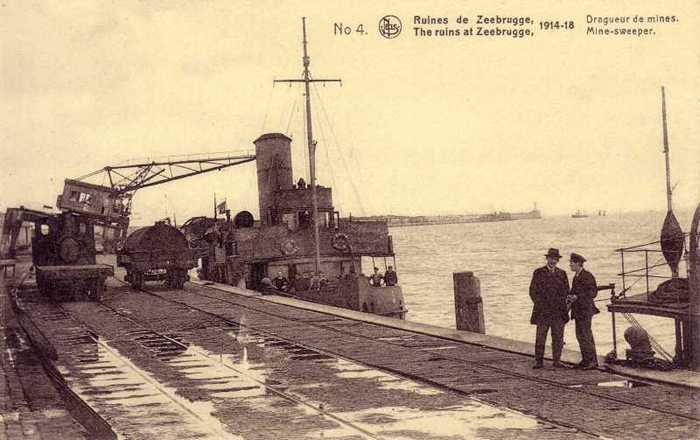 4 - Ruines de Zeebrugge 1914-18 - Dragueur de mines