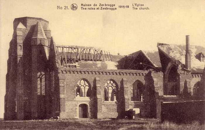 21 - Ruines de Zeebrugge 1914-18 - L'Eglise