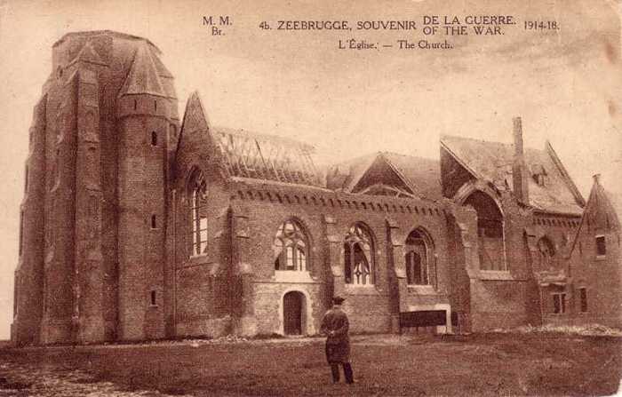 Zeebrugge - Souvenir de la guerre 1914-1918 - 4b - L'église