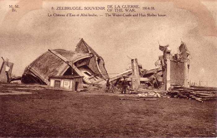 Zeebrugge - Souvenir de la guerre 1914-1918 - 8 - Le Château d'Eau et Abri boche