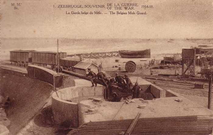 Zeebrugge - Souvenir de la guerre 1914-1918 - 1 - La Garde belge du Môle