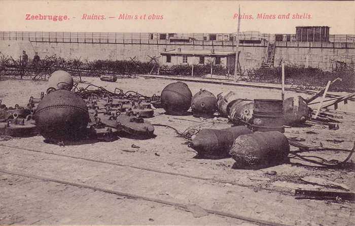 Zeebrugge - Ruines - Mines et obus