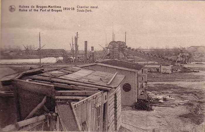 Ruines de Bruges-Maritime - 1914-1918 - Chantier naval