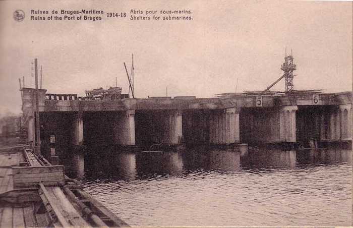 Ruines de Bruges-Maritime - 1914-1918 - Abris pour sous-marins