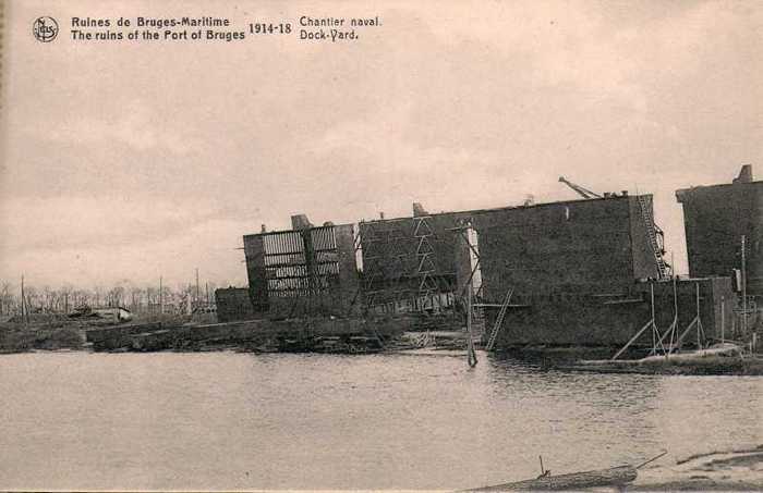 Ruines de Bruges-Maritime - 1914-1918 - Chantier naval