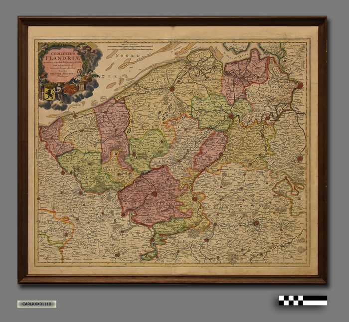 Historische kaart Graafschap Vlaanderen - CARLKXX01110 Historische kaart Graafschap Vlaanderen