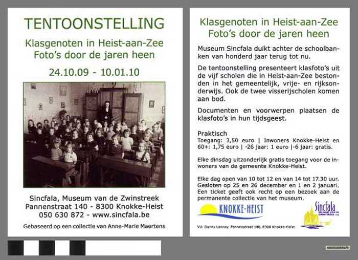 Tentoonstelling Klasgenoten in Heist-aan-Zee