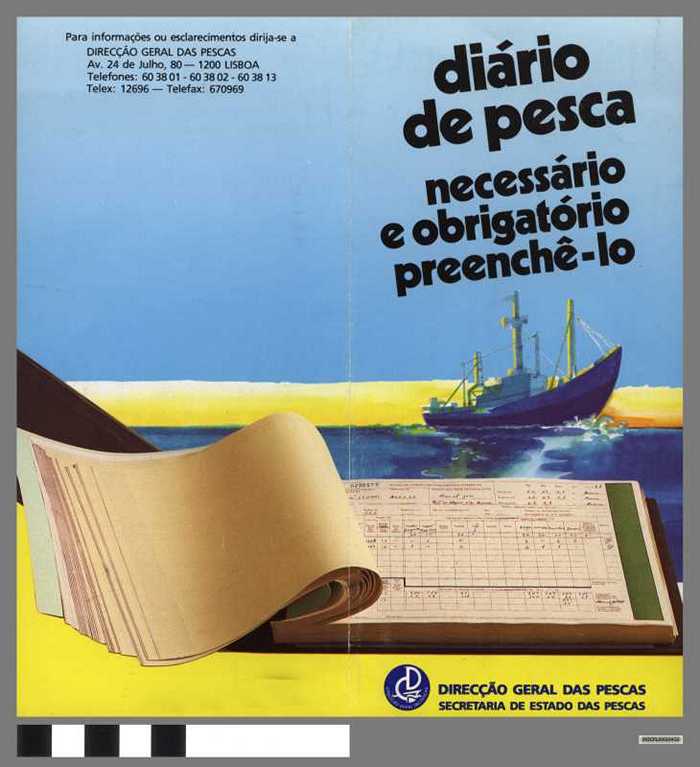 Flyer: Diáro de pesca, necessário e obrigatório preenchê-la