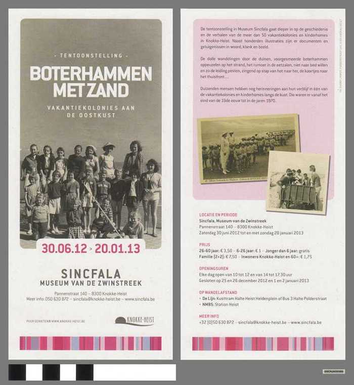 Boterhammen met zand - Tentoonstelling Museum Sincfala