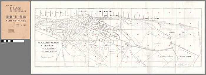 Wandel plan de promenade de Knokke-Le Zoute Albert-plage