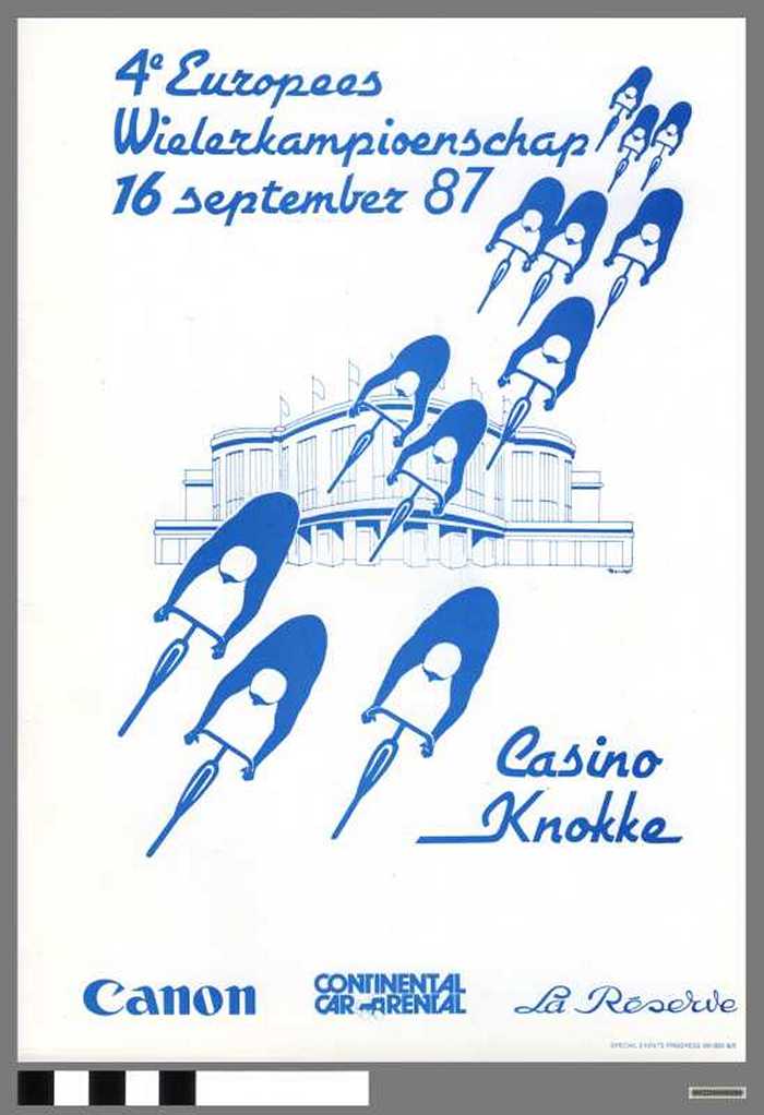 4de Europees Wielerkampioenschap 16 september 87 Casino Knokke