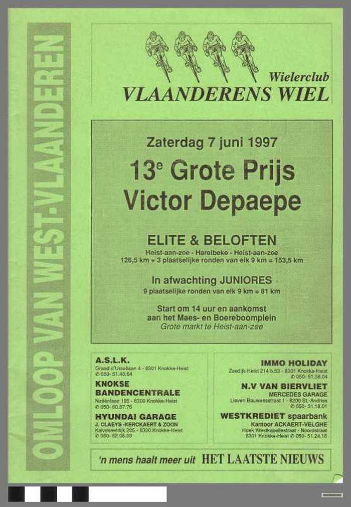 Omloop West-Vlaanderen - Wielerclub Vlaanderens Wiel.