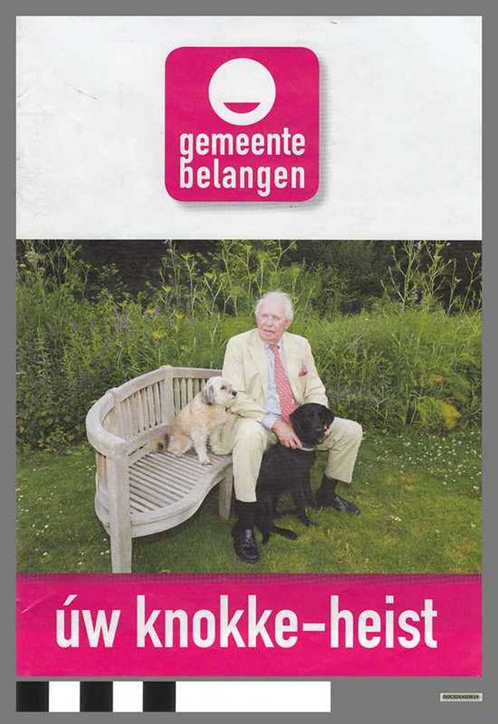 Verkiezingsdrukwerk: Gemeentebelangen - Ùw Knokke-Heist