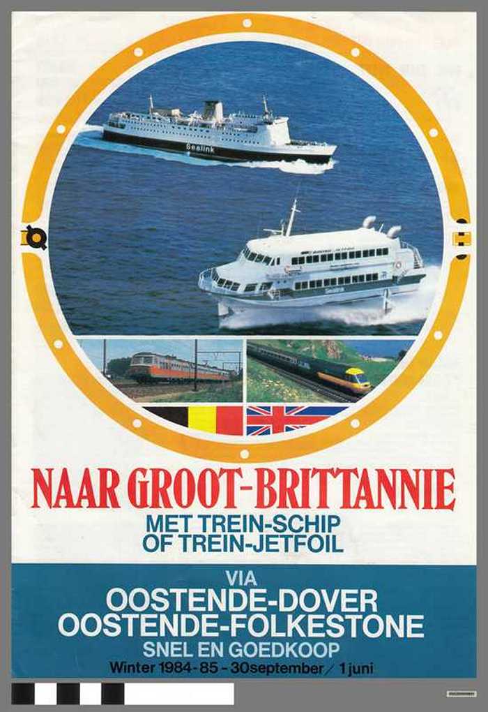 Naar Groot-Brittannië met trein-schip of trein-jetfoil