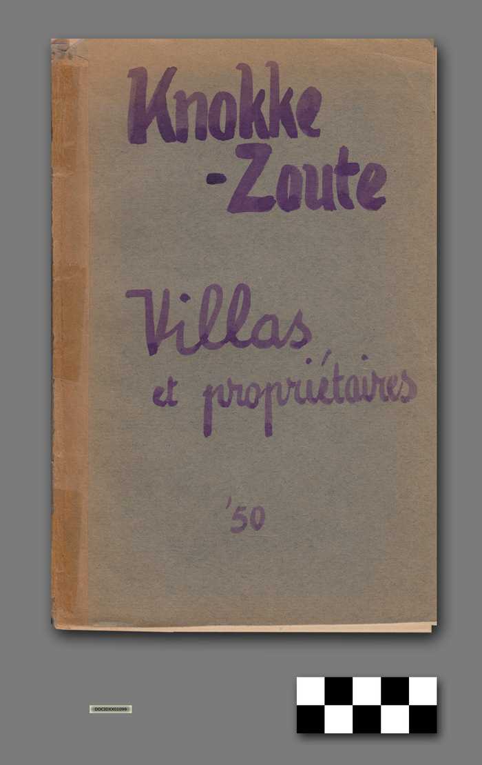 Boekje: Knokke-Zoute - Liste des Villas avec l' adresse des Propri