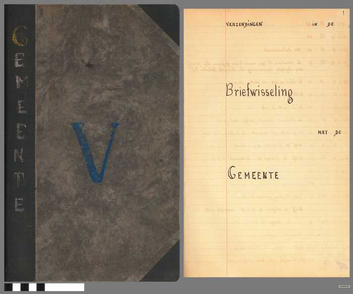 Register: Verzendingen in de briefwisseling met de Gemeente - 1937 tot 1945