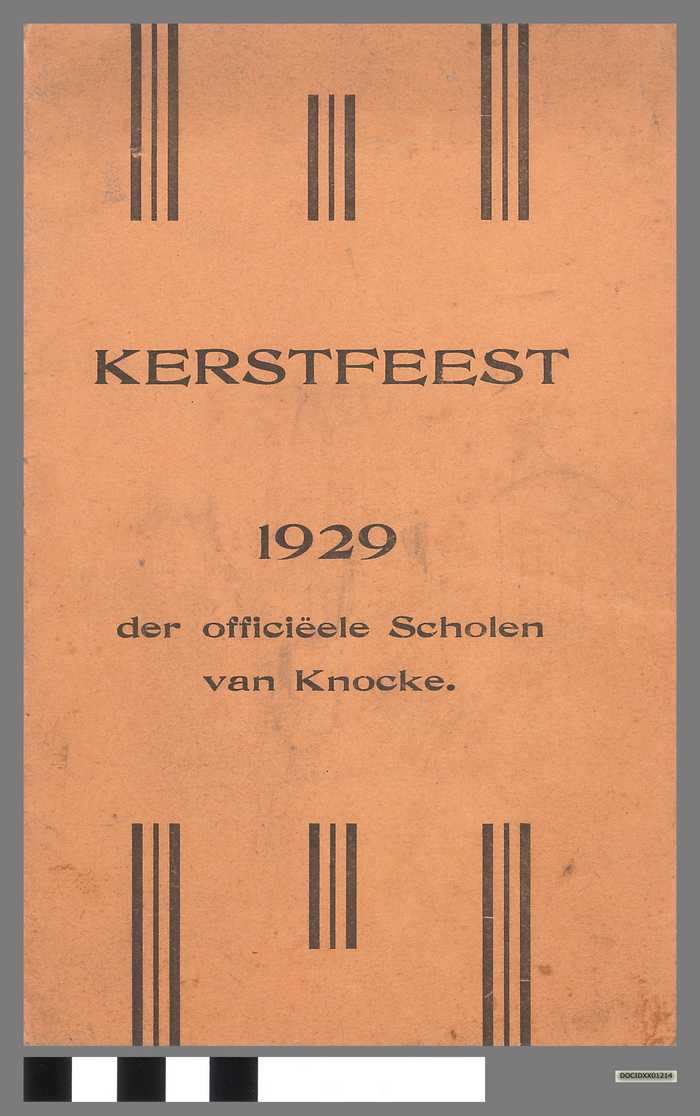 Boekje: Kerstfeest der officiële scholen van Knocke - 1929