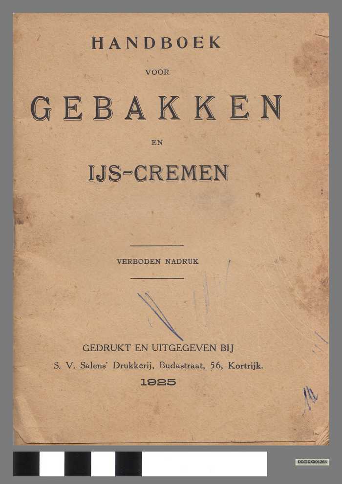 Handboek voor gebakken en ijs-cremen