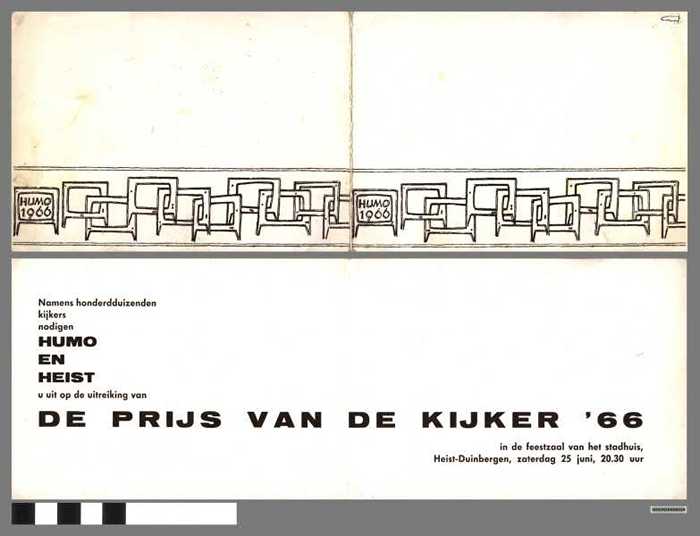 Uitnodiging uitreiking `De prijs van de kijker `66.