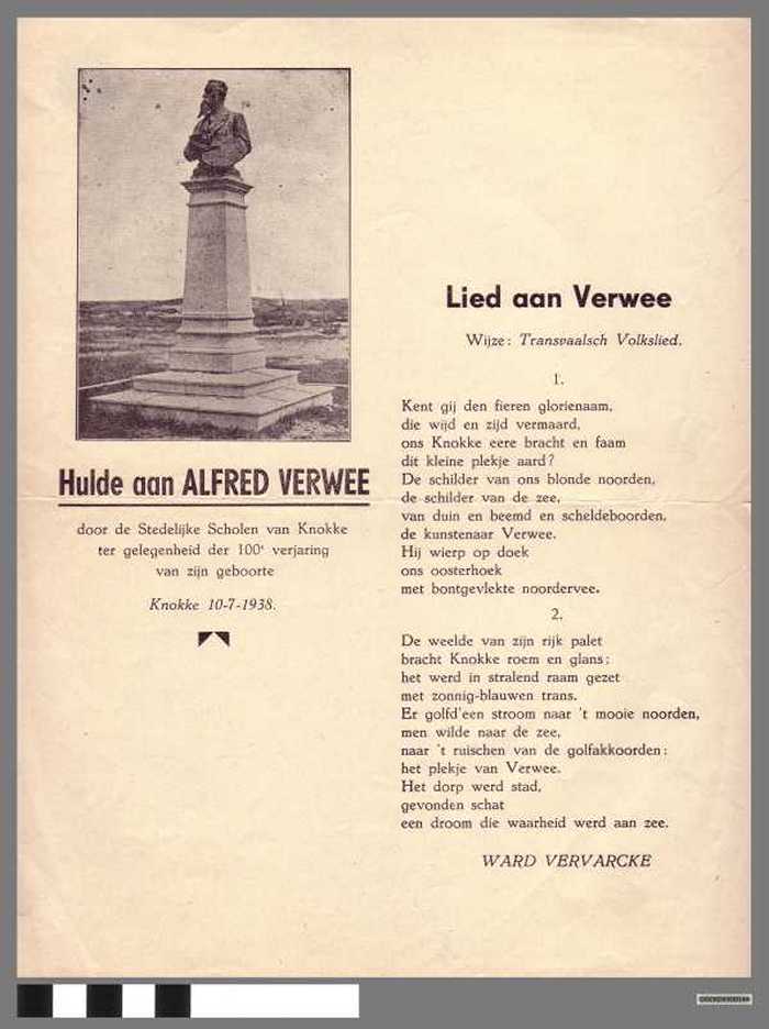 Hulde aan Alfred Verwee