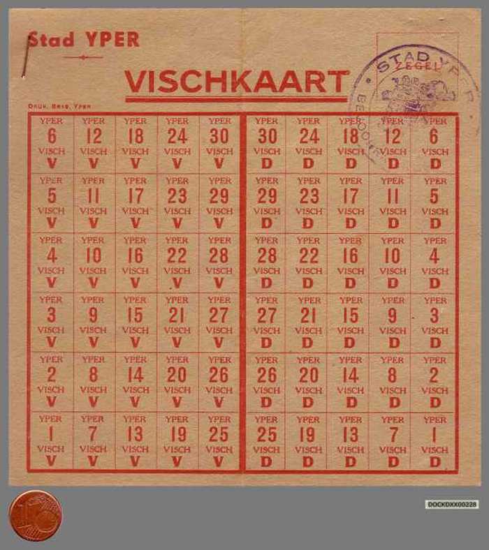 Stad Yper - Vischkaart
