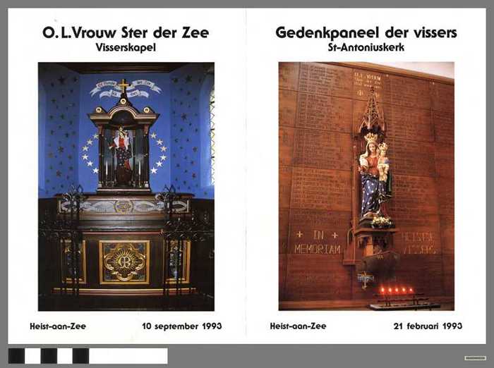 Gedenkpaneel der vissers Sint-Antoniuskerk