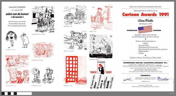 30ste Internationaal Cartoonfestival Knokke-Heist - Cartoonawards 1991