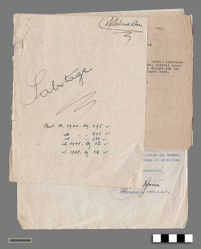 Oorlogscorrespondentie tussen Gemeentebestuur Knokke-aan-zee en Duitse bezetter anno 1941 - Sabotage telefoonlijnen
