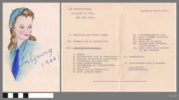 Document: Inlijving der nieuwe leden - 1944