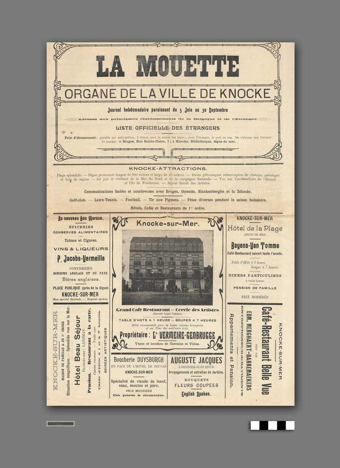 La Mouette - 1e année - N° 14 - Dimanche 4 Septembre 1904