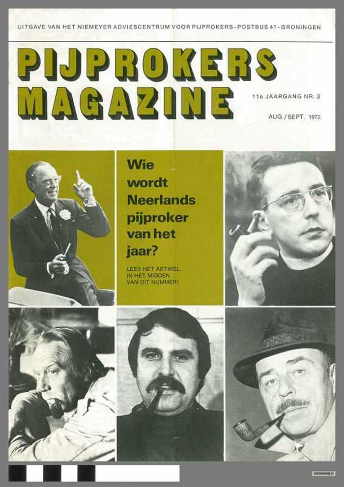 PIJPROKERS MAGAZINE, jaargang 11, nummer 3, 08-09/1972