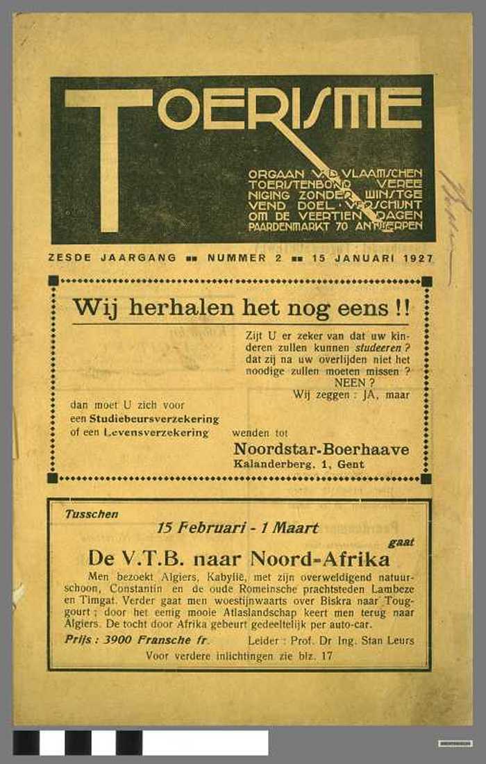 TOERISME, jaargang 6, nummer 2, 15/01/1927