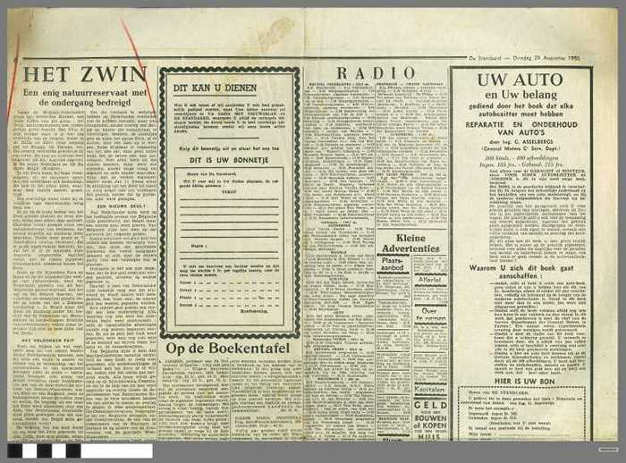 DE STANDAARD, jaargang 27, 29/08/1950