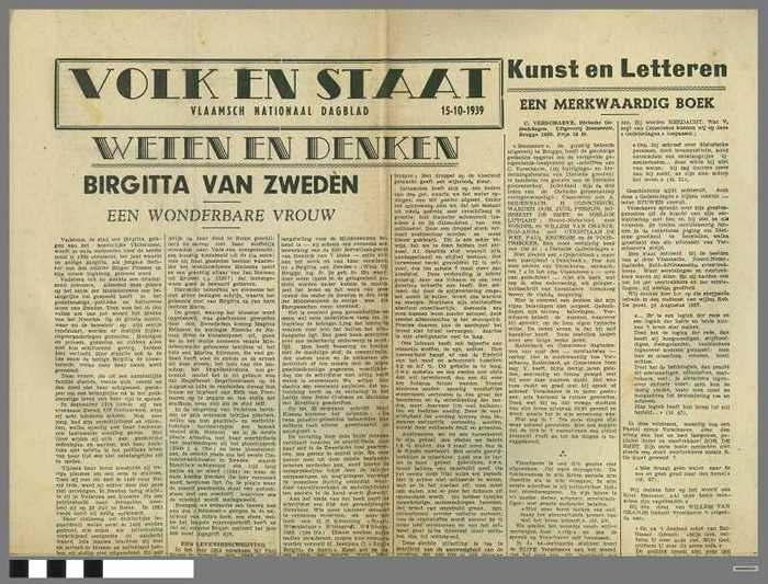 VOLK EN STAAT, jaargang 4, 15/10/1939