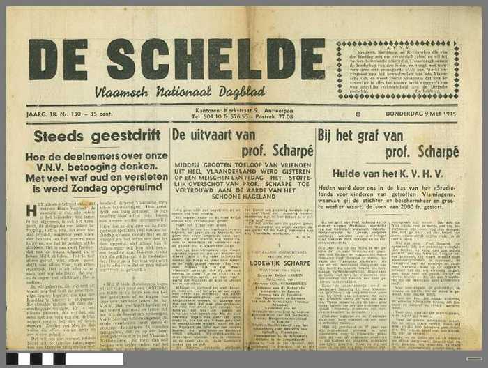 DE SCHELDE, jaargang 18, nummer 130, 09/05/1935