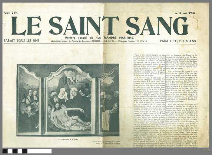 LA FLANDRE MARITIME - LE SAINT SANG, 03/05/1937