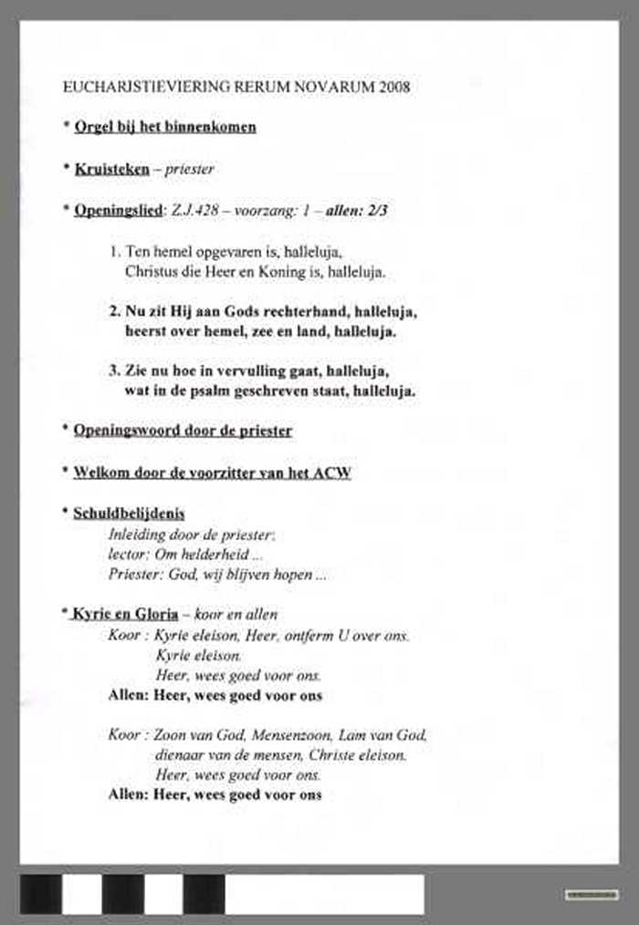 Rerum Novarum 2008