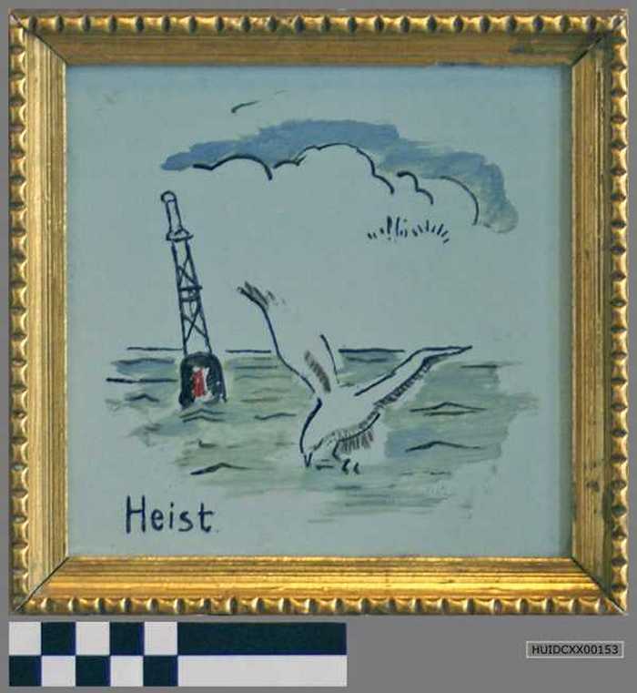 Ingekaderde siertegel Heist