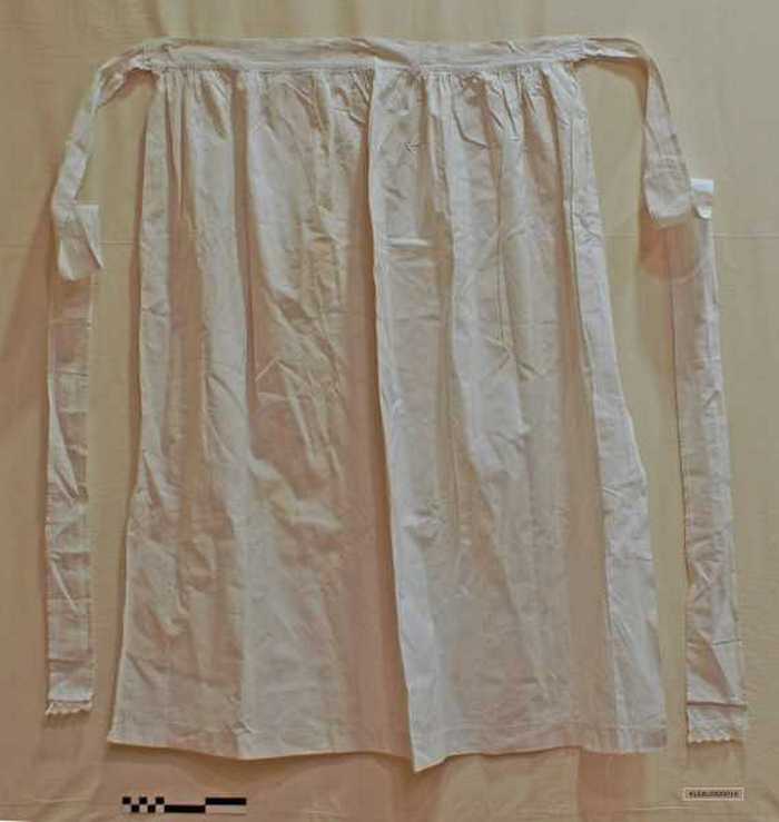 Witte schort