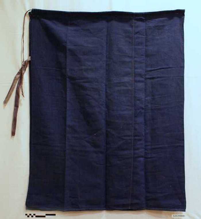 Blauwe schort