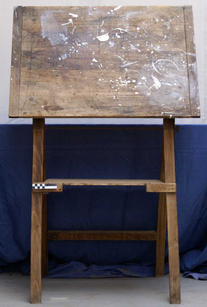 Houten tekentafel