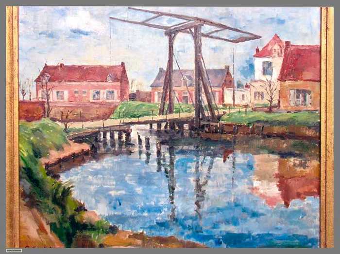 Vaart met brug