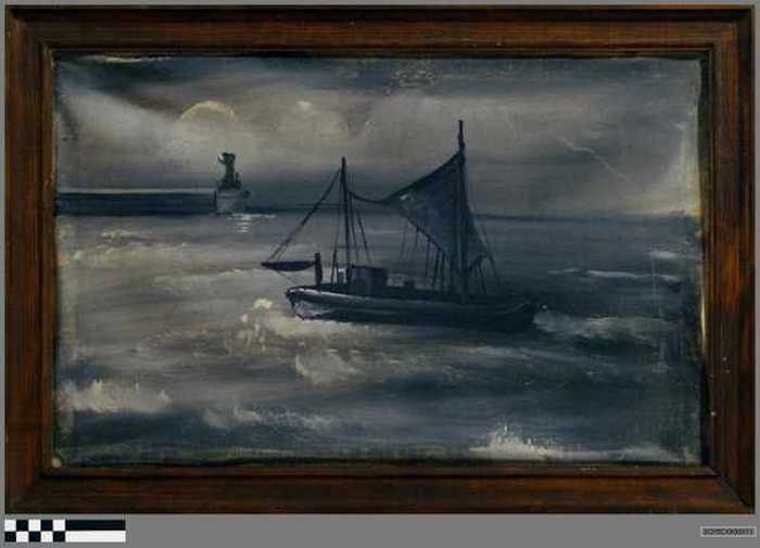 Vissersboot op zee